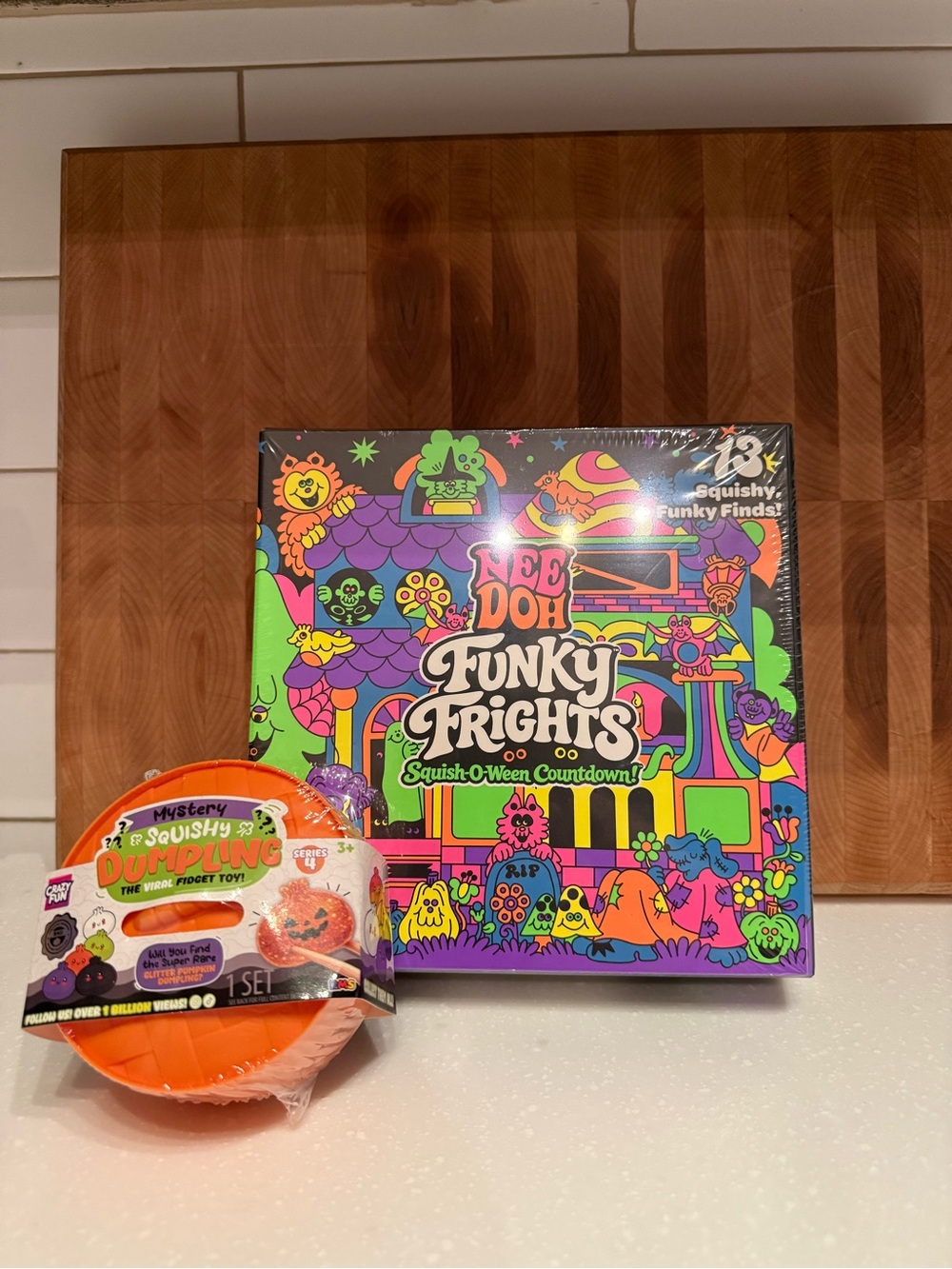 Needoh Funky Frights Squish-O-Ween Countdown & RMS Halloween dumpling